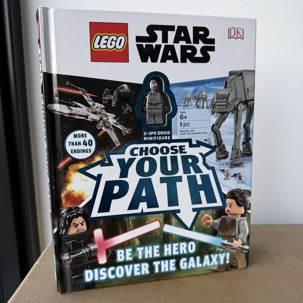 LEGO Star Wars Book Choose Your Path by DK 2018 Includes U-3PO Minifigurine
